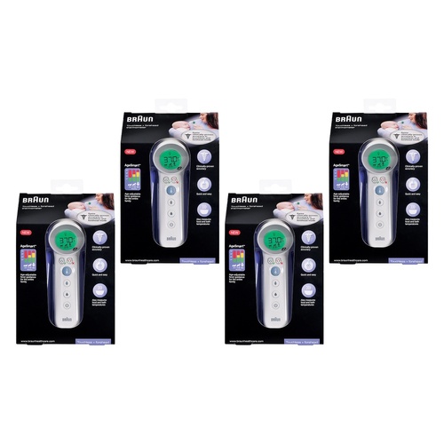 Braun Touchless + Forehead Thermometer Pack of 4