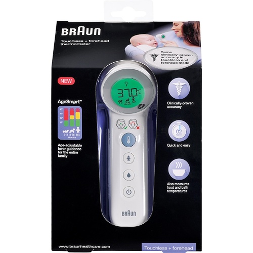 Braun Touchless + Forehead Thermometer