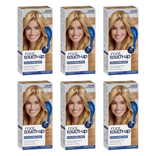 Clairol Root Touch-Up 8 Medium Blonde Pack of 6