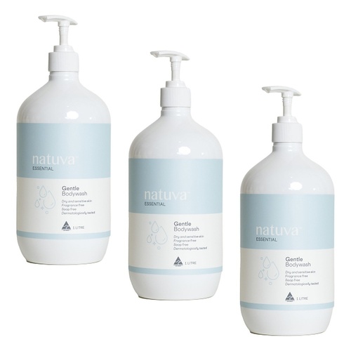 Natuva Body Gentle Wash 1 L Pack of 3