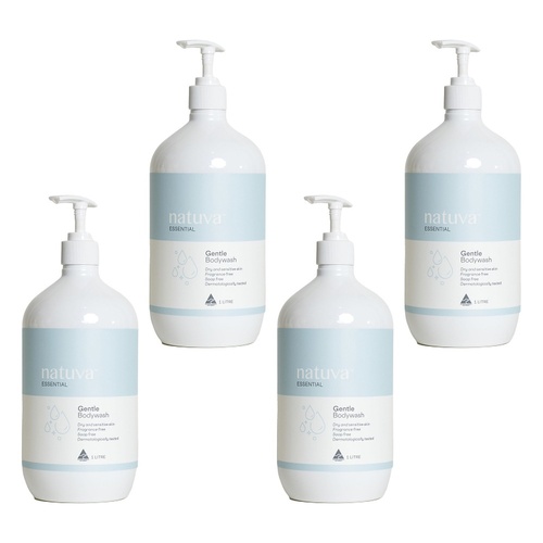 Natuva Body Gentle Wash 1 L Pack of 4