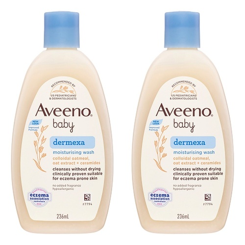 Aveeno Baby Dermexa Moisturising Wash 236mL Pack of 2