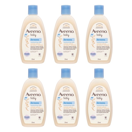 Aveeno Baby Dermexa Moisturising Wash 236mL Pack of 6