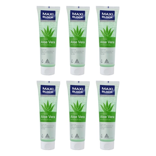 Maxiblock Sun After Sun Aloe Gel 125mL Pack of 6