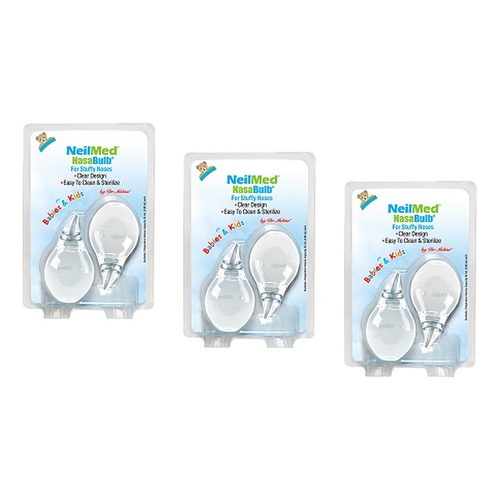 Neilmed Nasabulb Nose Aspirator 2 Pack Bundle of 3