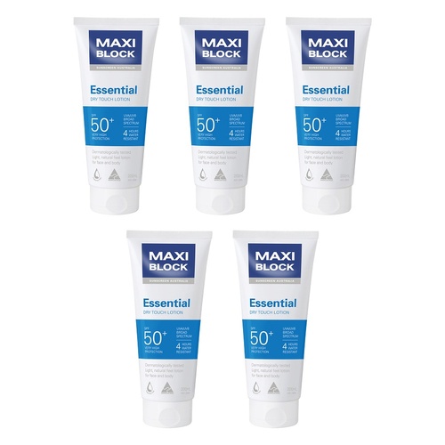 Maxiblock Sun Essential SPF50+ 200mL Pack of 5