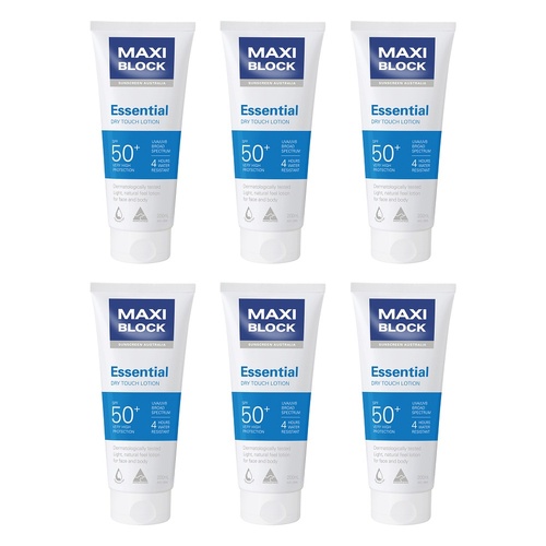 Maxiblock Sun Essential SPF50+ 200mL Pack of 6