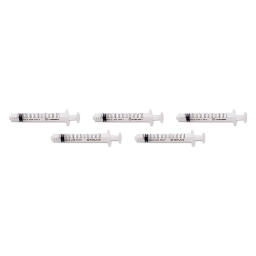 Terumo Syringe NN 3mL LL 100 Pack Bundle of 5