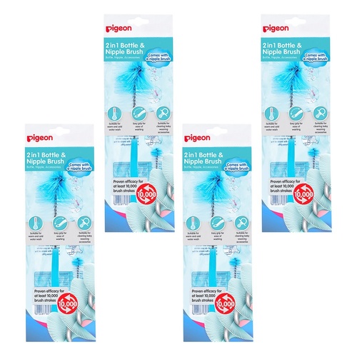 Pigeon Bottle and Nipple Cleaning Brush Pack of 4
