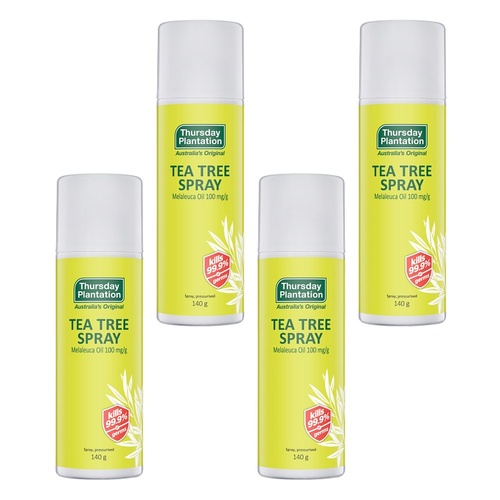 Thursday Plantation Tea Tree Spray Antiseptic 140g Pack of 4
