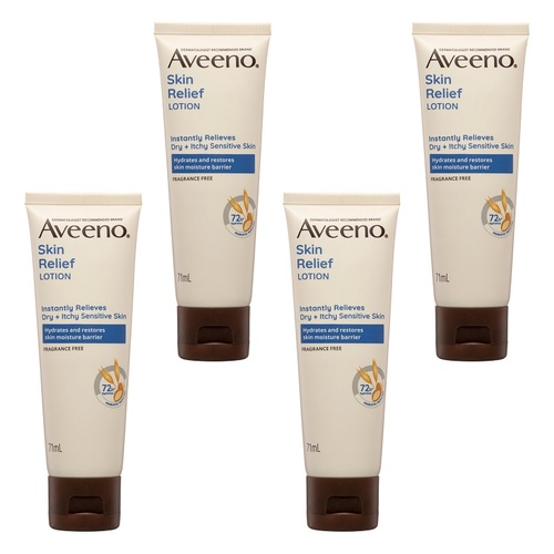 Aveeno Skin Relief Moisturising Lotion 71mL x 3 Bundle of 4