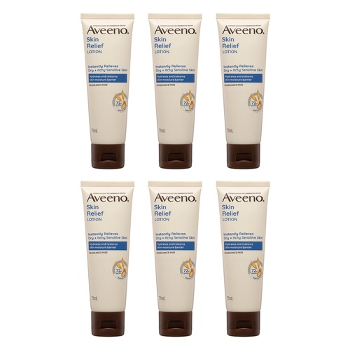 Aveeno Skin Relief Moisturising Lotion 71mL x 3 Bundle of 6