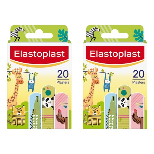 Elastoplast Kids Plasters 20 Pack Bundle of 2