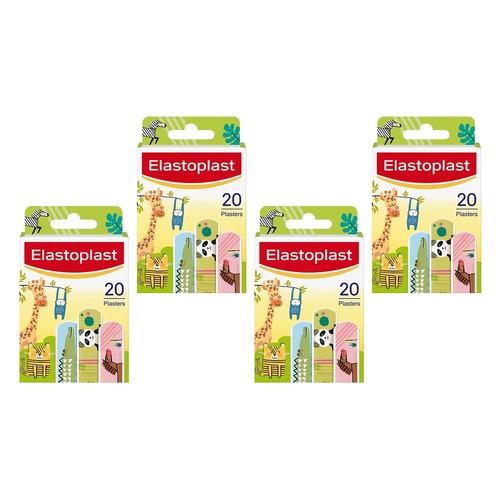 Elastoplast Kids Plasters 20 Pack Bundle of 4