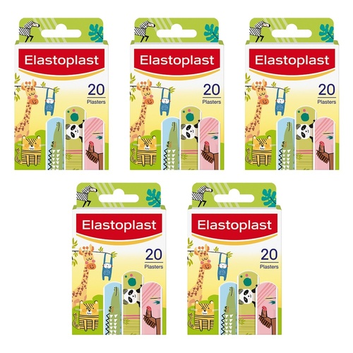 Elastoplast Kids Plasters 20 Pack Bundle of 5