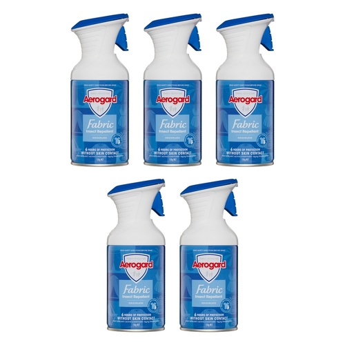 Aerogard Insect Repellent Fabric Spray Odourless 150g Pack of 5