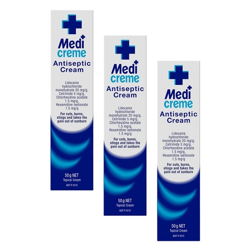 Medicreme Antiseptic Cream 50g Pack of 3