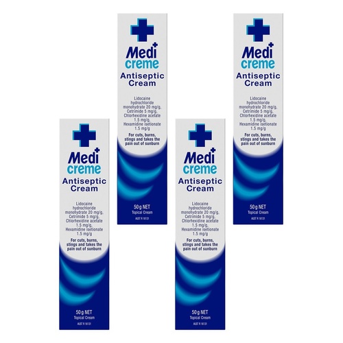 Medicreme Antiseptic Cream 50g Pack of 4