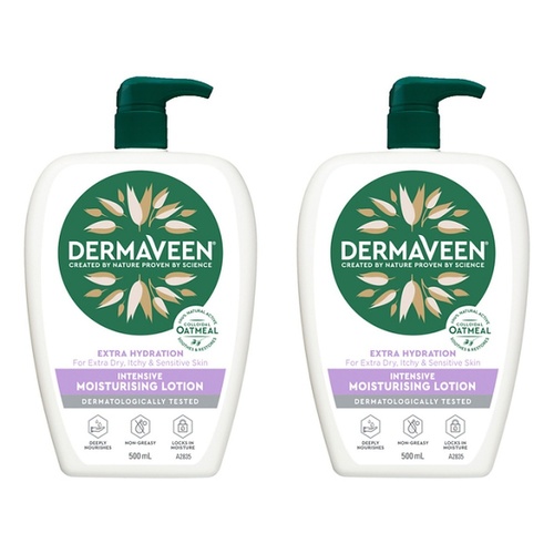 DermaVeen Extra Hydration Lotion for Extra Dry, Itchy & Sensitive Pack of 2