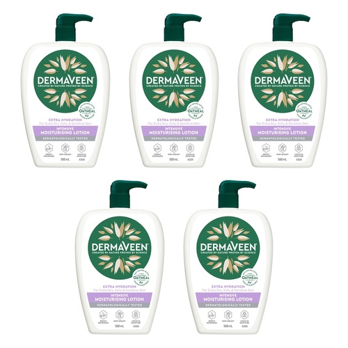 DermaVeen Extra Hydration Lotion for Extra Dry, Itchy & Sensitive Pack of 5