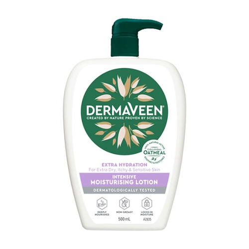 DermaVeen Extra Hydration Lotion for Extra Dry, Itchy & Sensitive Skin 500mL