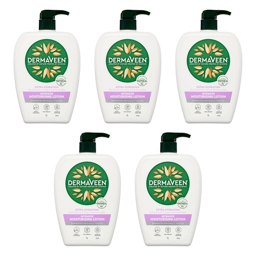 DermaVeen Extra Hydration Lotion for Extra Dry, Itchy & Sensitive Pack of 5