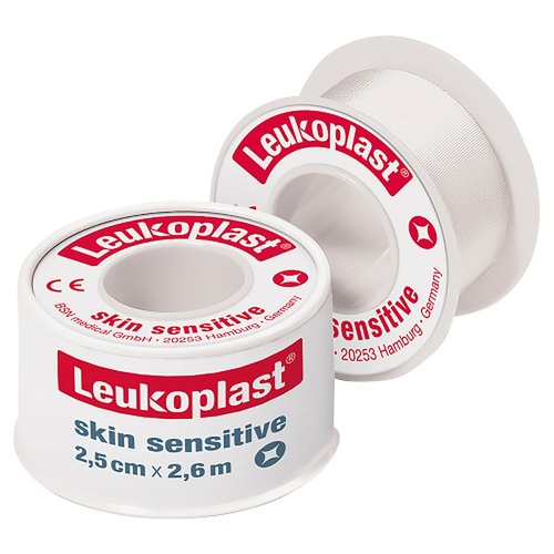 Leuko Leukoplast Skin Sensitive Wide Arch Fixation Medical Tape 2.5cm x 2.6m