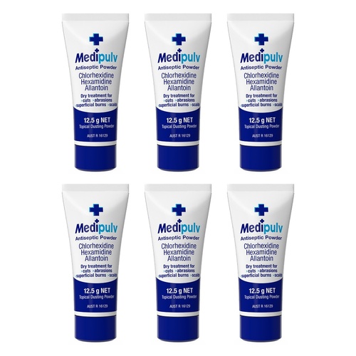 Medi Pulv Antiseptic Powder 12.5g Pack of 6