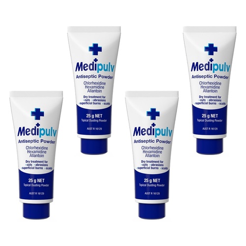 Medi Pulv Antiseptic Powder 25g Pack of 4