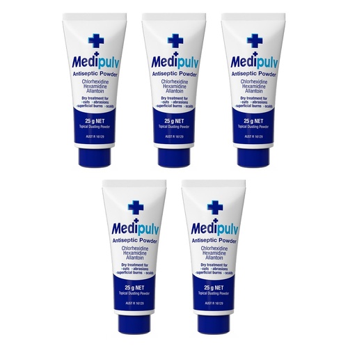 Medi Pulv Antiseptic Powder 25g Pack of 5