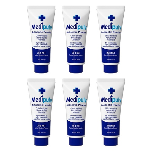 Medi Pulv Antiseptic Powder 25g Pack of 6