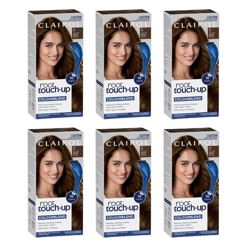 Clairol Root Touch-Up 5 Medium Brown Pack of 6