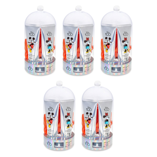 Disney 100 Year Celebration Mickey and Minnie Cloche Gift Set 3PC Pack of 5