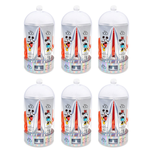 Disney 100 Year Celebration Mickey and Minnie Cloche Gift Set 3PC Pack of 6