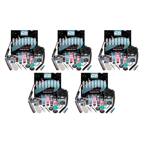 Disney Star Wars Stormtrooper Christmas Advent Calendar 24PC Bath Gift Pack of 5