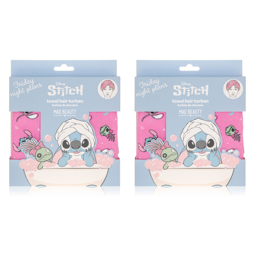 Disney Stitch Pamper Hair Turban Microfiber Towel Wrap Lilo and Stitch Pack of 2