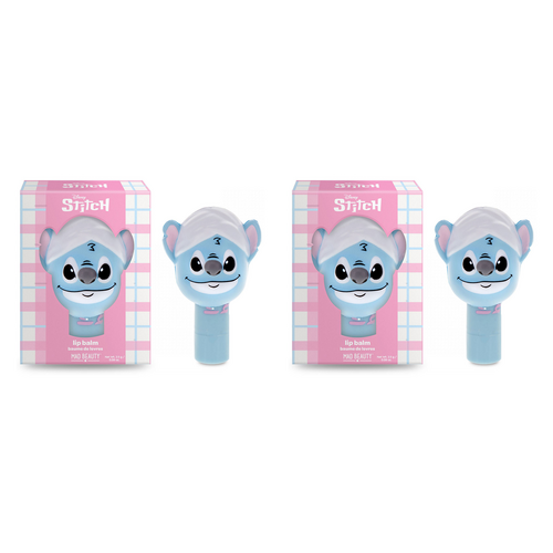 Disney Stitch Pamper Lip Balm Novelty Character Cap Lilo and Stitch Pack of 2