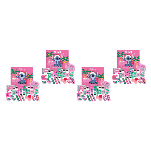 Disney Stitchmas 24 Day Bath and Body Advent Calendar 24PC Pack of 4