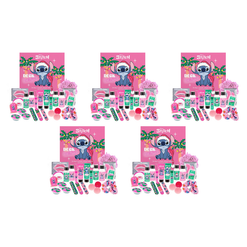 Disney Stitchmas 24 Day Bath and Body Advent Calendar 24PC Pack of 5