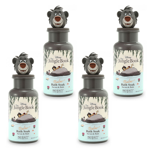 Disney The Jungle Book Baloo Bath Soak 350ml Character Bottle Pack of 4