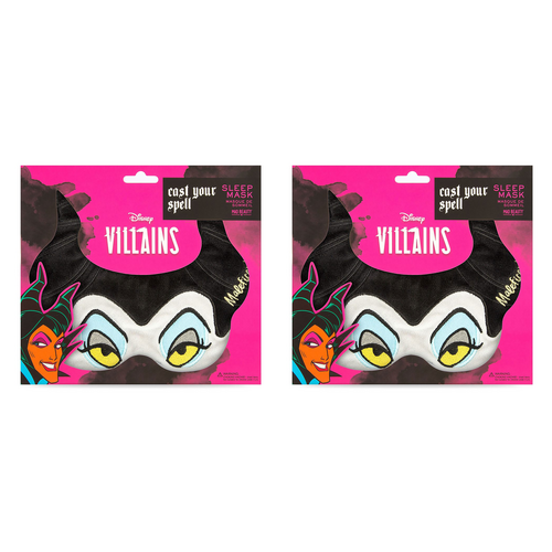 Disney Villains Maleficent Plush Sleep Mask Mad Beauty Cast Your Pack of 2