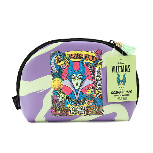 Disney Villains Maleficent Cosmetic Bag 23x6.5x14.5cm Mad Beauty Makeup Pouch