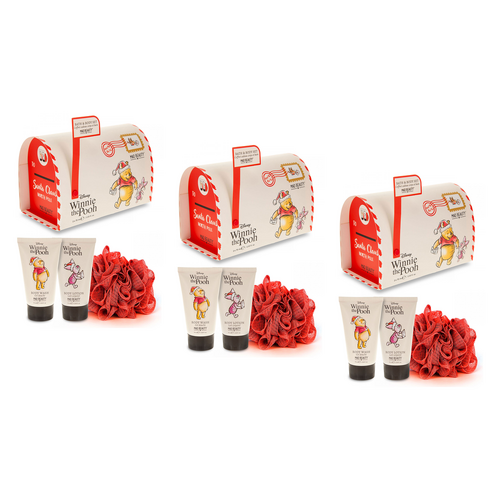 Disney Winnie the Pooh Festive Bath and Body Set 2x75ml Mad Beauty Pack of 3