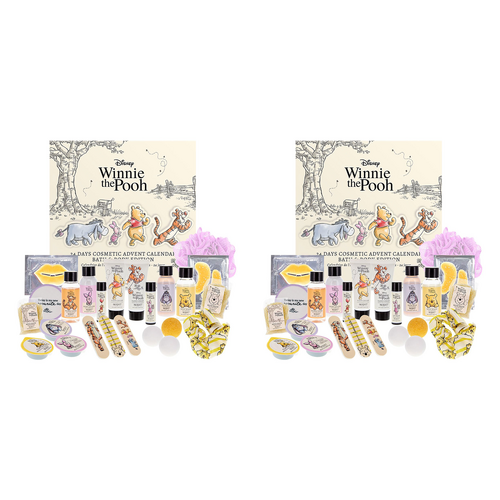 Disney Winnie the Pooh 24 Day Bath and Body Advent Calendar Pack of 2