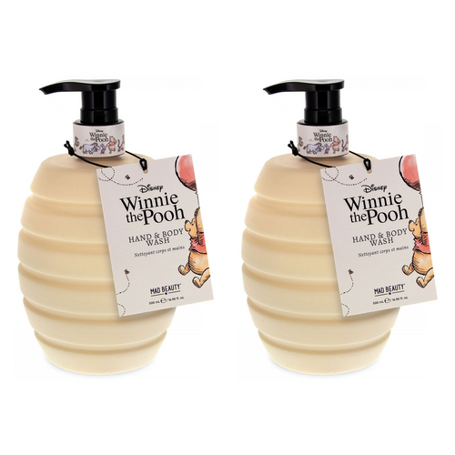 Disney Winnie the Pooh Hand and Body Wash 500ml Pump Pack of 2