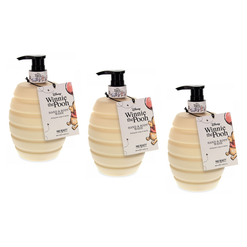 Disney Winnie the Pooh Hand and Body Wash 500ml Pump Pack of 3
