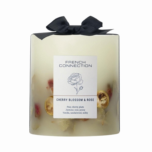 French Connection Botanicals Candle Cherry Blossom Rose 660g