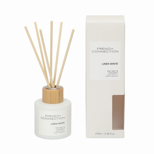 French Connection Pastel Range Reed Diffuser Linen White 100mL