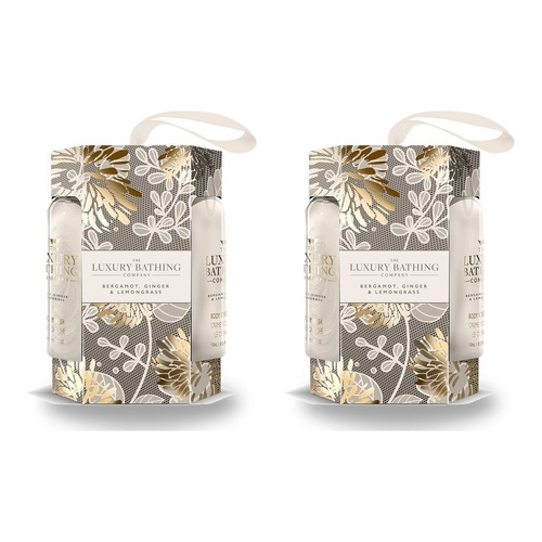 Luxury Bathing Co Bergamot Ginger & Lemongrass Gift Set 2 x 100mL Bundle of 2