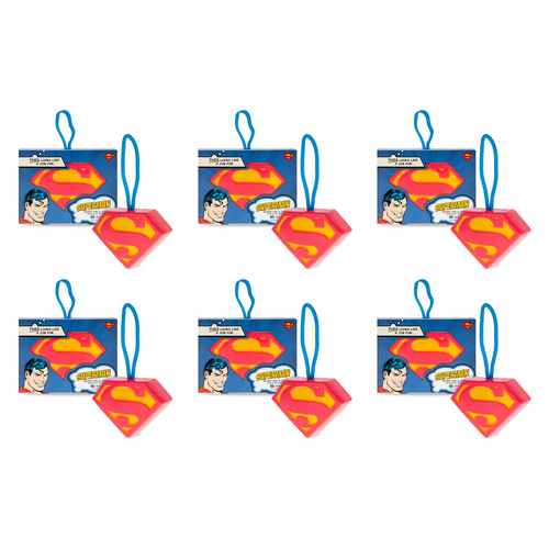 Warner Bros DC Superman Soap on a Rope 150g Mad Beauty Novelty Soap Pack of 6